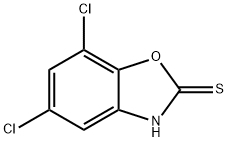 5,7-Dichloro-benzooxazole-2-thiol Struktur