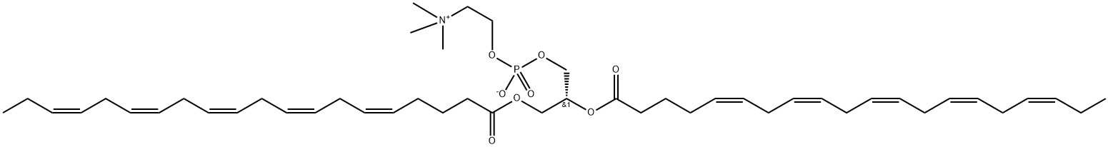 1,2-dieicosapentaenoyl-sn-glycero-3-phosphocholine Struktur