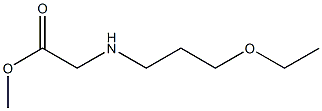 methyl 2-[(3-ethoxypropyl)amino]acetate Struktur