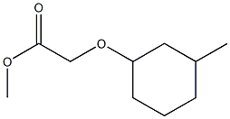 methyl 2-[(3-methylcyclohexyl)oxy]acetate Struktur