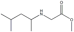 methyl 2-[(4-methylpentan-2-yl)amino]acetate Struktur