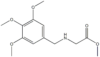 methyl 2-{[(3,4,5-trimethoxyphenyl)methyl]amino}acetate Struktur