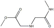 methyl 2-{[(methylcarbamoyl)methyl]amino}acetate Struktur