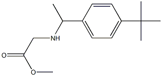 methyl 2-{[1-(4-tert-butylphenyl)ethyl]amino}acetate Struktur