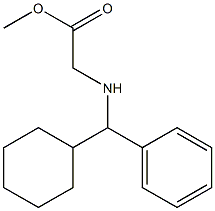 methyl 2-{[cyclohexyl(phenyl)methyl]amino}acetate Struktur