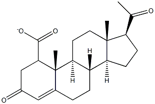 Progesterone carboxylate Struktur