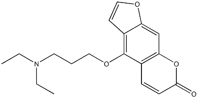 5-DIETHYLAMINOPROPYLOXYPSORALEN Struktur