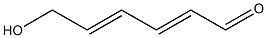 6-HYDROXY-TRANS,TRANS-2,4-HEXADIENAL Struktur