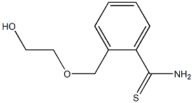 2-[(2-hydroxyethoxy)methyl]benzene-1-carbothioamide Struktur