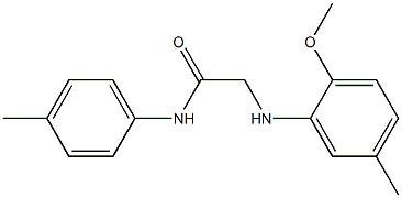 2-[(2-methoxy-5-methylphenyl)amino]-N-(4-methylphenyl)acetamide Struktur