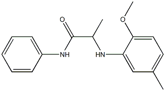 2-[(2-methoxy-5-methylphenyl)amino]-N-phenylpropanamide Struktur