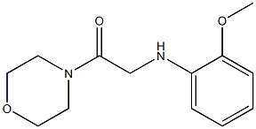 2-[(2-methoxyphenyl)amino]-1-(morpholin-4-yl)ethan-1-one Struktur