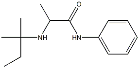 2-[(2-methylbutan-2-yl)amino]-N-phenylpropanamide Struktur