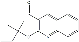 2-[(2-methylbutan-2-yl)oxy]quinoline-3-carbaldehyde Struktur