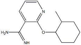 2-[(2-methylcyclohexyl)oxy]pyridine-3-carboximidamide Struktur