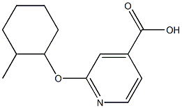 2-[(2-methylcyclohexyl)oxy]pyridine-4-carboxylic acid Struktur