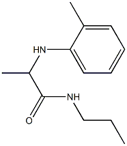 2-[(2-methylphenyl)amino]-N-propylpropanamide Struktur