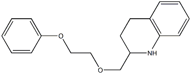 2-[(2-phenoxyethoxy)methyl]-1,2,3,4-tetrahydroquinoline Struktur