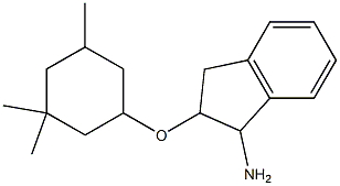 2-[(3,3,5-trimethylcyclohexyl)oxy]-2,3-dihydro-1H-inden-1-amine Struktur