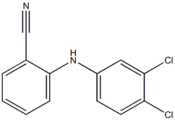 2-[(3,4-dichlorophenyl)amino]benzonitrile Struktur