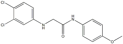 2-[(3,4-dichlorophenyl)amino]-N-(4-methoxyphenyl)acetamide Struktur