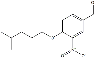 4-[(4-methylpentyl)oxy]-3-nitrobenzaldehyde Struktur