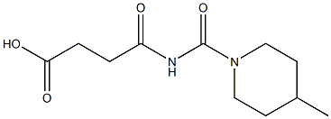 4-[(4-methylpiperidin-1-yl)carbonylamino]-4-oxobutanoic acid Struktur