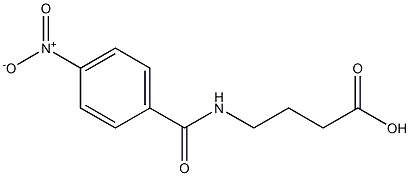 4-[(4-nitrobenzoyl)amino]butanoic acid Struktur