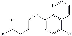 4-[(5-chloroquinolin-8-yl)oxy]butanoic acid Struktur