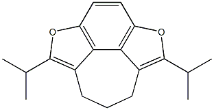 1,6-Diisopropyl-8,9-dihydro-2,5-dioxa-7H-cyclohept[jkl]-as-indacene Struktur