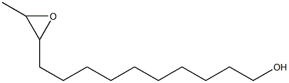 11,12-Epoxytridecan-1-ol Struktur