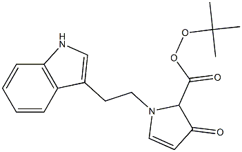 1-[2-(1H-Indol-3-yl)ethyl]-2,3-dihydro-2-hydroxy-3-oxo-1H-pyrrole-2-carboxylic acid tert-butyl ester Struktur