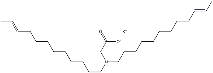 N,N-Di(10-dodecenyl)aminoacetic acid potassium salt Struktur