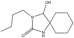 3-Butyl-4-hydroxy-2-oxo-1,3-diazaspiro[4.5]decane Struktur