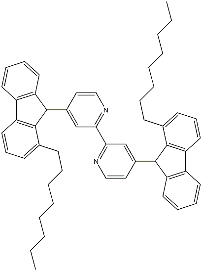 4,4'-bis(octylfluorenyl)-2,2'-bipyridine Struktur