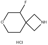 5-fluoro-7-oxa-2-azaspiro[3.5]nonane hydrochloride Struktur