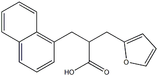 3-(1-naphthyl)-2-tetrahydrofurfurylpropionic acid Struktur