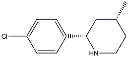 CIS-2-(4-CHLOROPHENYL)-4-METHYLPIPERIDINE Struktur