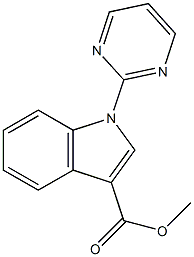 METHYL 1-PYRIMIDIN-2-YL-1H-INDOLE-3-CARBOXYLATE Struktur