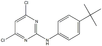 N-(4-TERT-BUTYLPHENYL)-4,6-DICHLOROPYRIMIDIN-2-AMINE Struktur