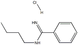 N-BUTYLBENZENECARBOXIMIDAMIDE HYDROCHLORIDE Struktur