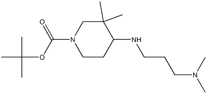 TERT-BUTYL 4-{[3-(DIMETHYLAMINO)PROPYL]AMINO}-3,3-DIMETHYLPIPERIDINE-1-CARBOXYLATE Struktur