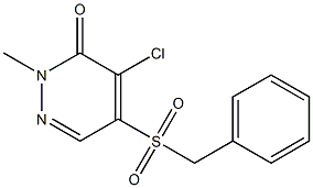 5-(benzylsulfonyl)-4-chloro-2-methyl-2,3-dihydropyridazin-3-one Struktur