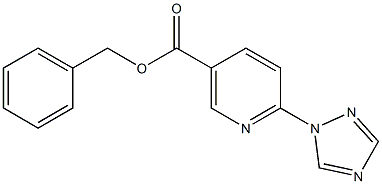 benzyl 6-(1H-1,2,4-triazol-1-yl)nicotinate Struktur