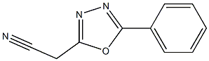 2-(5-phenyl-1,3,4-oxadiazol-2-yl)acetonitrile Struktur