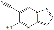 5-aminopyrazolo[1,5-a]pyrimidine-6-carbonitrile Struktur