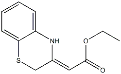 ethyl 2-[2H-1,4-benzothiazin-3(4H)-yliden]acetate Struktur