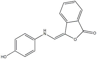 3-[(4-hydroxyanilino)methylene]-2-benzofuran-1(3H)-one Struktur