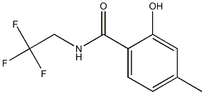 2-hydroxy-4-methyl-N-(2,2,2-trifluoroethyl)benzamide Struktur