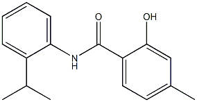 2-hydroxy-4-methyl-N-[2-(propan-2-yl)phenyl]benzamide Struktur